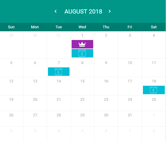 organise your tasks with calender